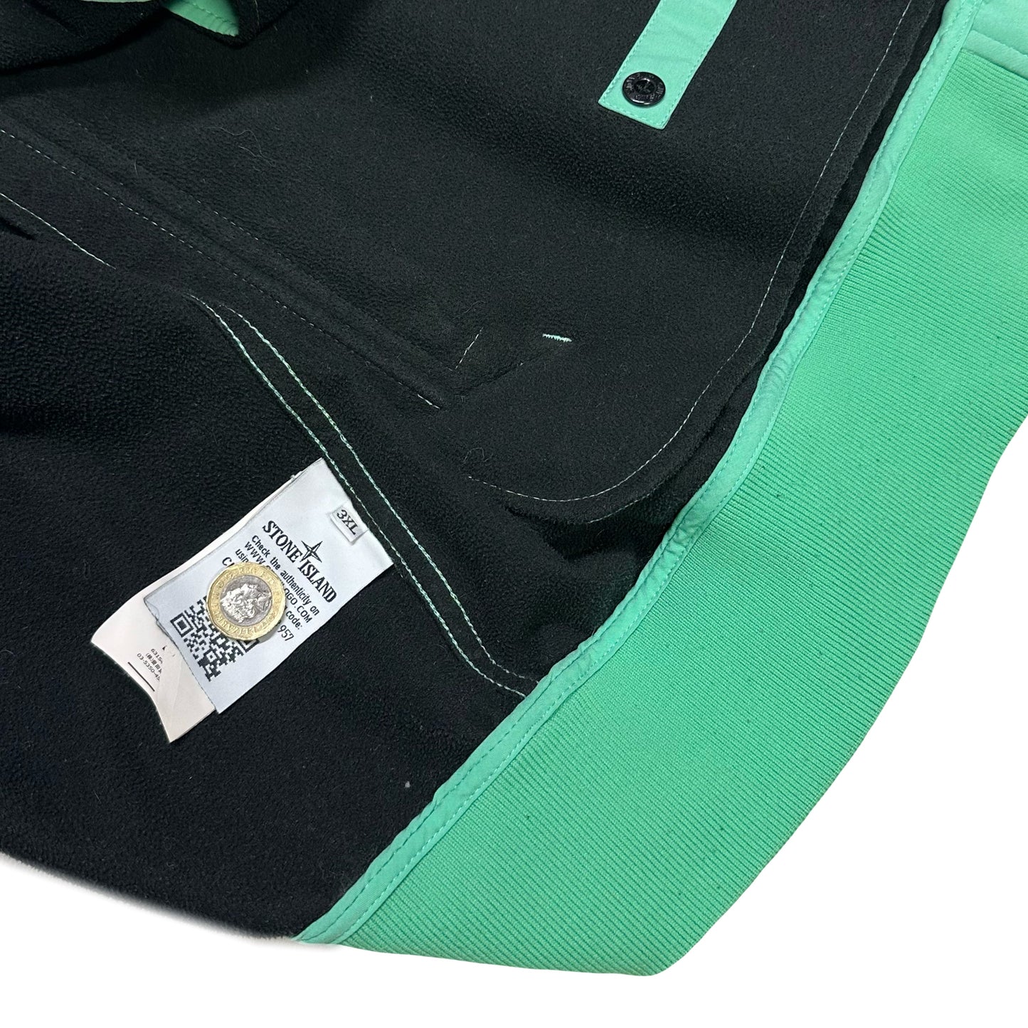 Stone Island Soft Shell Jacket In Green ( 3XL )