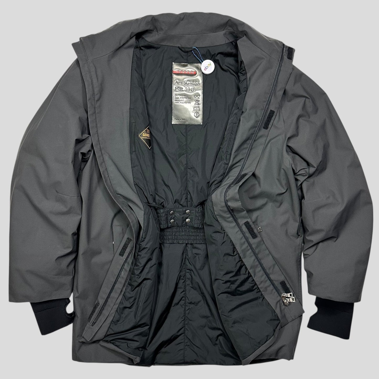 Prada Sport AW99 Gore-tex Neoprene Glove Padded Jacket - XL