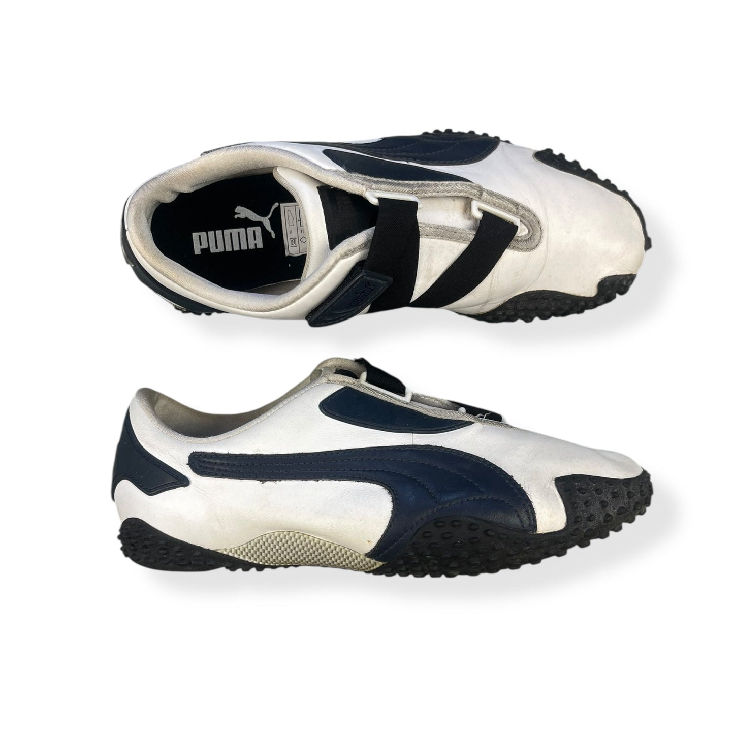 2000's Puma Mostro Leather White/Navy (UK8) | Default Title, Multicoloured