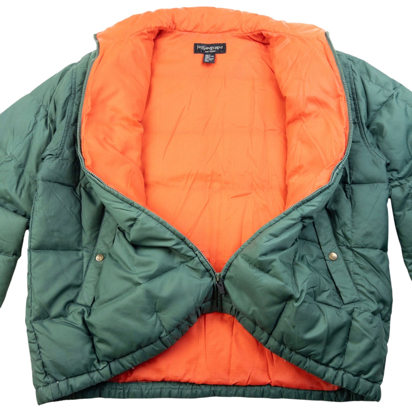 Vintage 90s YSL Yves Saint Laurent Puffer Jacket Size XL | XL, Multicoloured