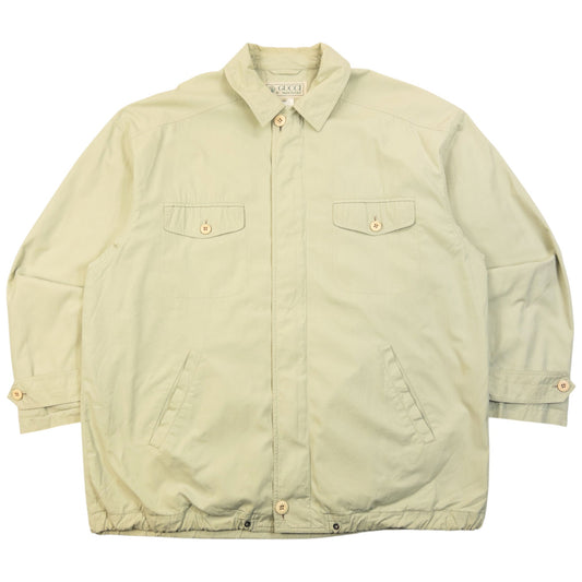 Vintage 80s Gucci Zip Up Jacket Size L | Large, Cream
