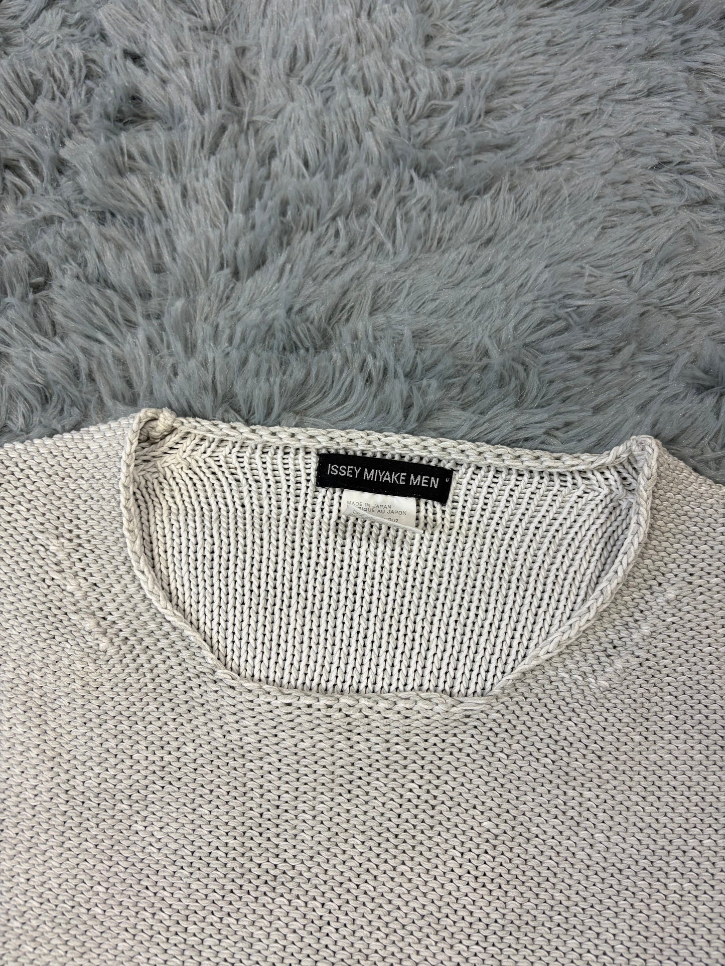 Issey Miyake MEN 2011 Cable Knit Inside-Out Effect Jumper - M/L | O/S, Grey