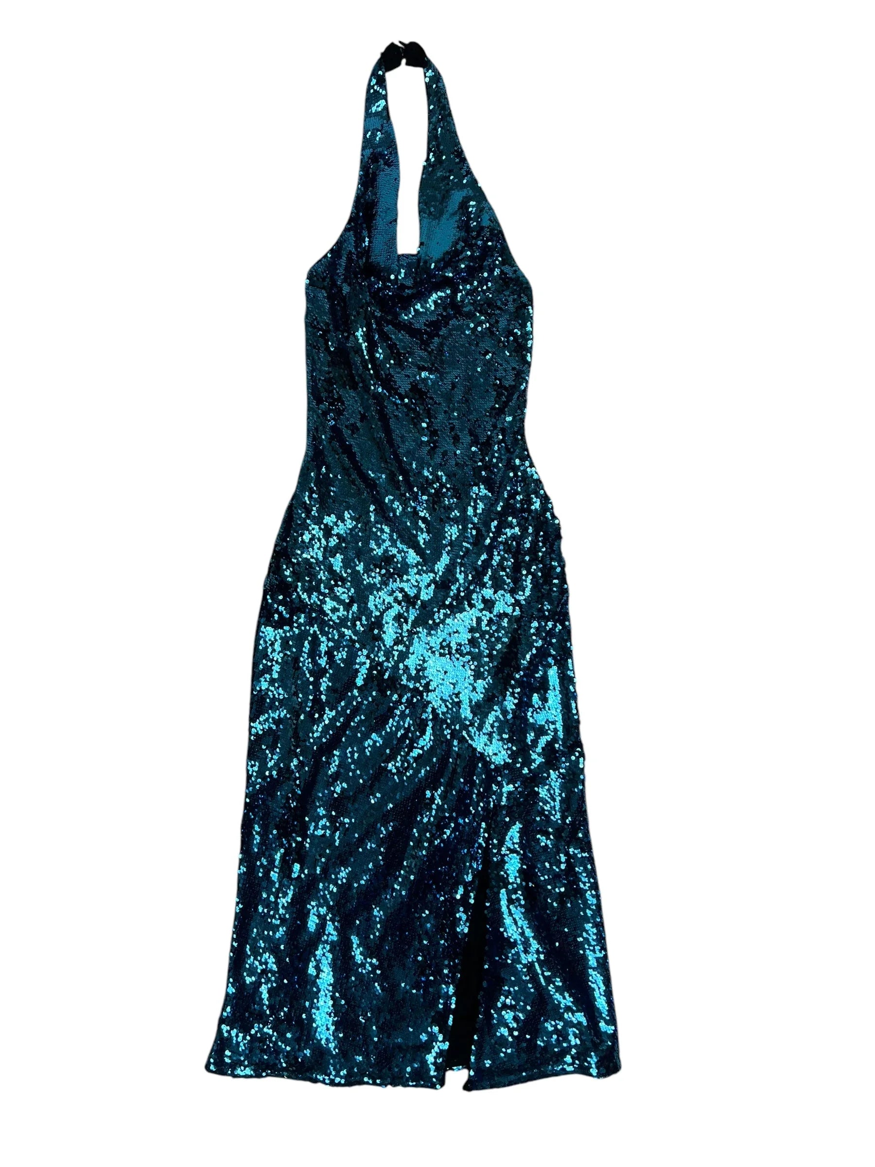 karen millen blue sequin dress Blue Wallis Square Sequin Twist Midi Dress
