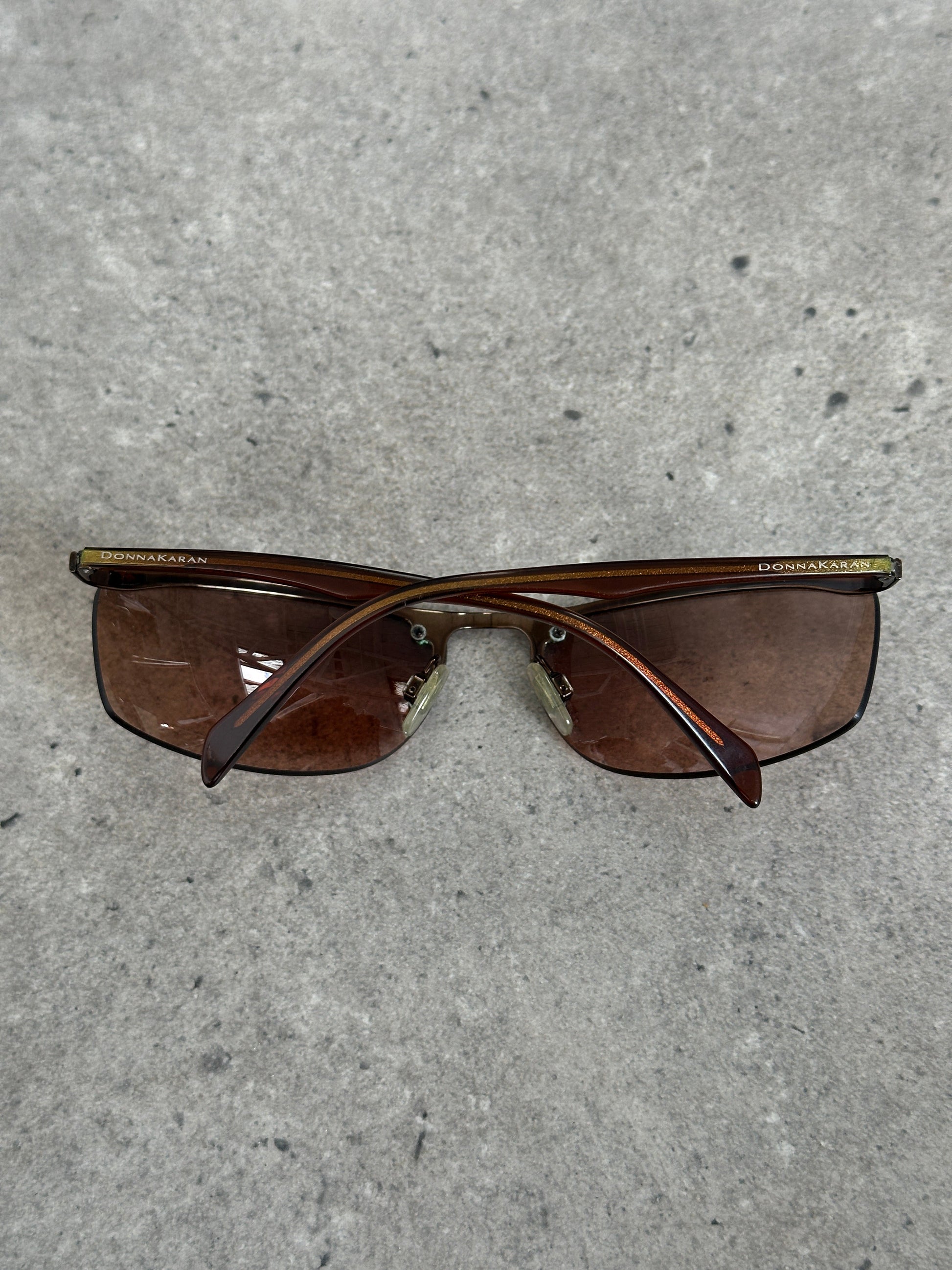 Donna Karan 2000s Rimless Rectangular Sunglasses