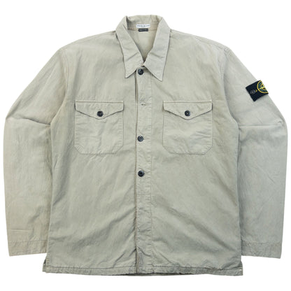 Vintage 2000s Stone Island Button Up Jacket Size M | Medium, Grey