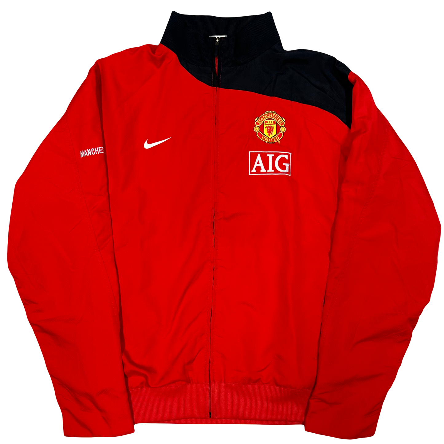 Nike Manchester United 2008/10 Tracksuit In Red & Black ( L )