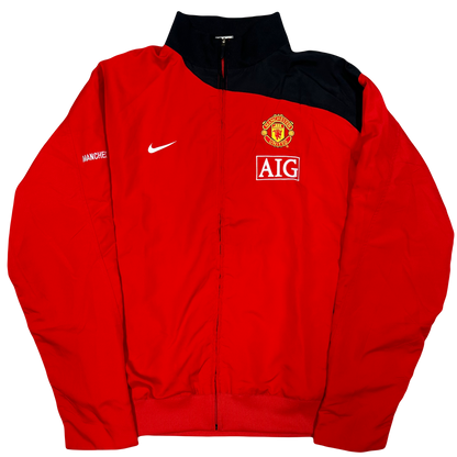 Nike Manchester United 2008/10 Tracksuit In Red & Black ( L )