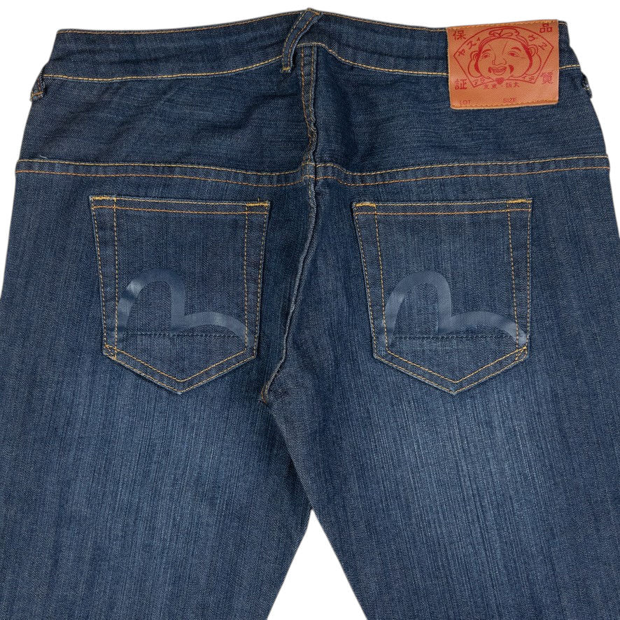 Vintage Evisu Double Gull Japanese Denim Low Rise Jeans Womens Size W32