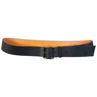 Vintage 2000sMiu Miu Leather Belt Size L | O/S, Black