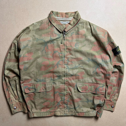 S/S1990 Ice Camouflage Harrington Style Bomber