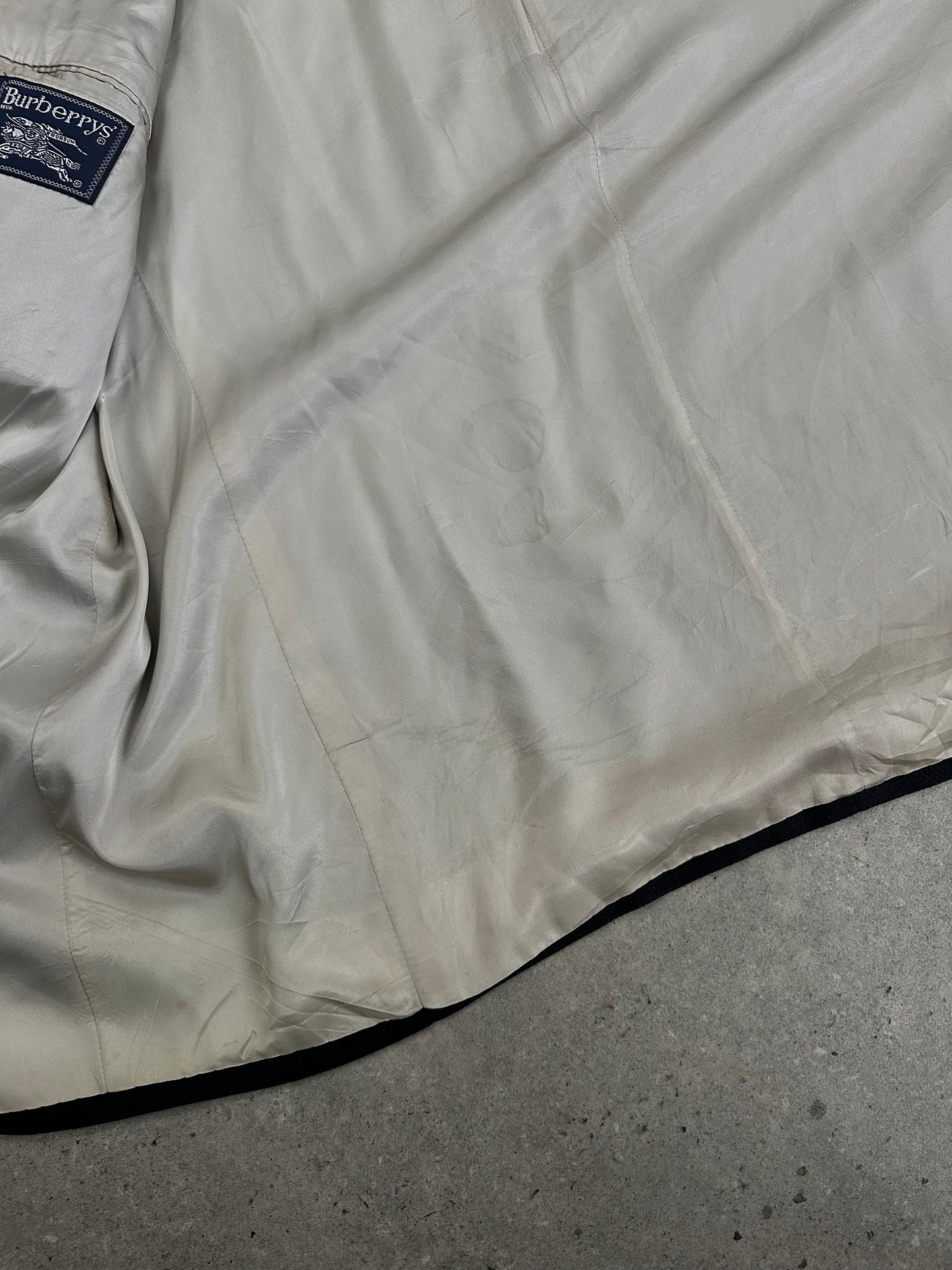 Burberry 1990s Pure Silk Single Breasted Blazer - 46R/XL