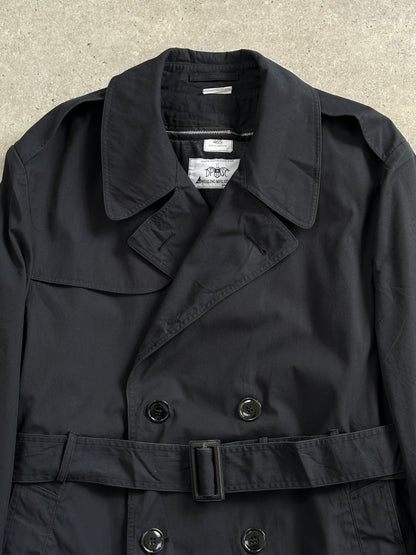 USA Vintage 1996 Cotton Double Breasted Belted Trench Coat - L/XL