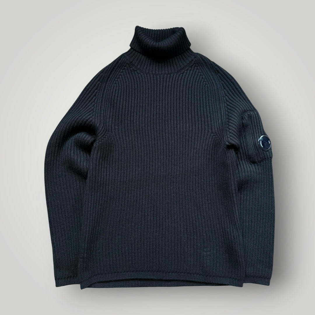 C.P. Company Lana Wool Ribbed Turtle Neck Knit 48 / S