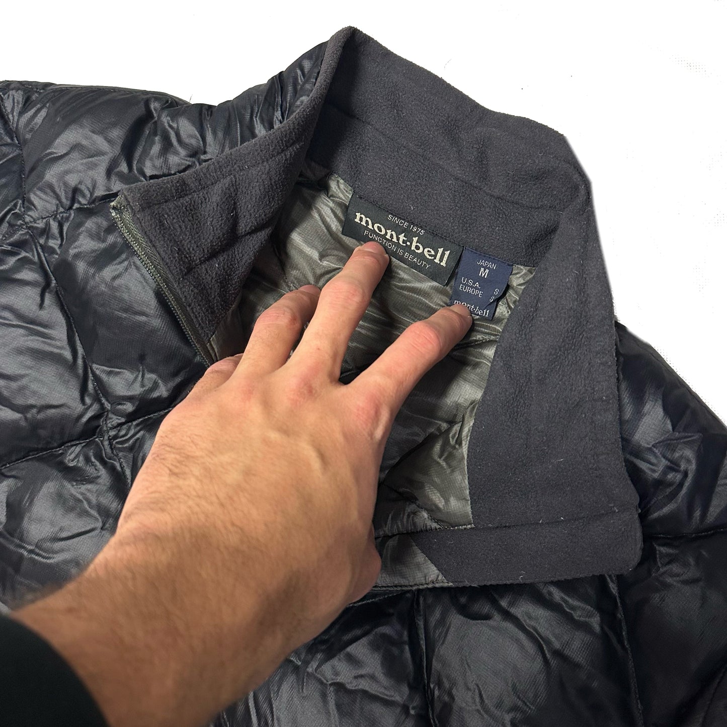 Montbell Diamond Stitch Puffer Jacket In Black ( M )