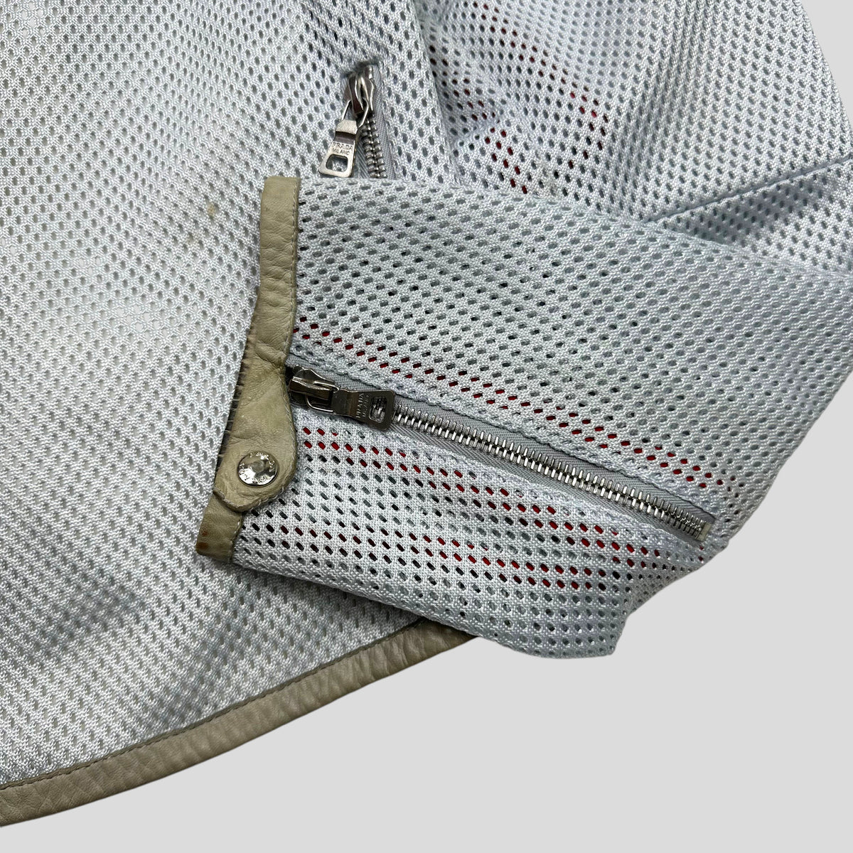 Prada Sport SS00 Technical Mesh Moto Jacket - IT46 | Small, Blue