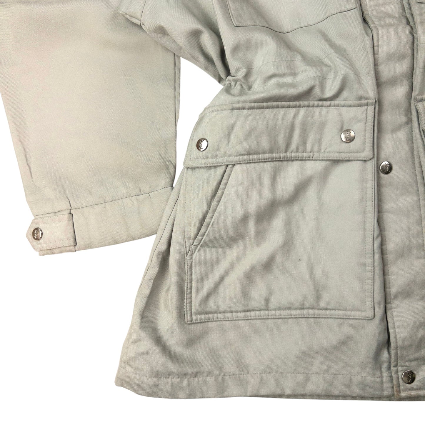 Vintage YSL Yves Saint Laurent Zip Up Raincoat Size L