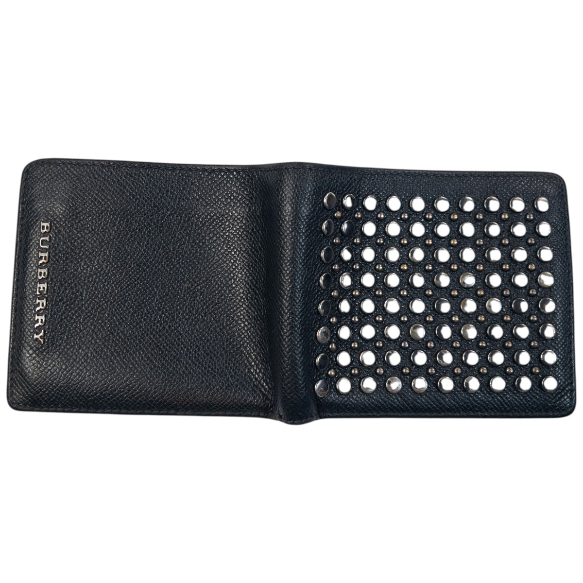 Vintage 2000s Burberry Studded Leather Wallet | O/S, Black