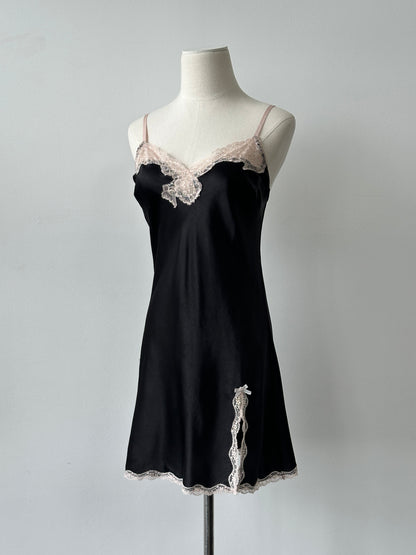 Victoria's Secret 2000s Lace Satin Mini Dress - S