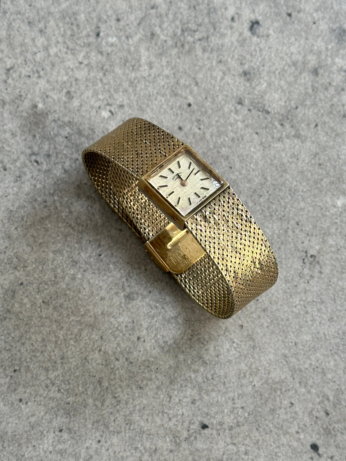 Rotary 1970s Swiss Gold Plated Mechanical Bracelet Watch Watch