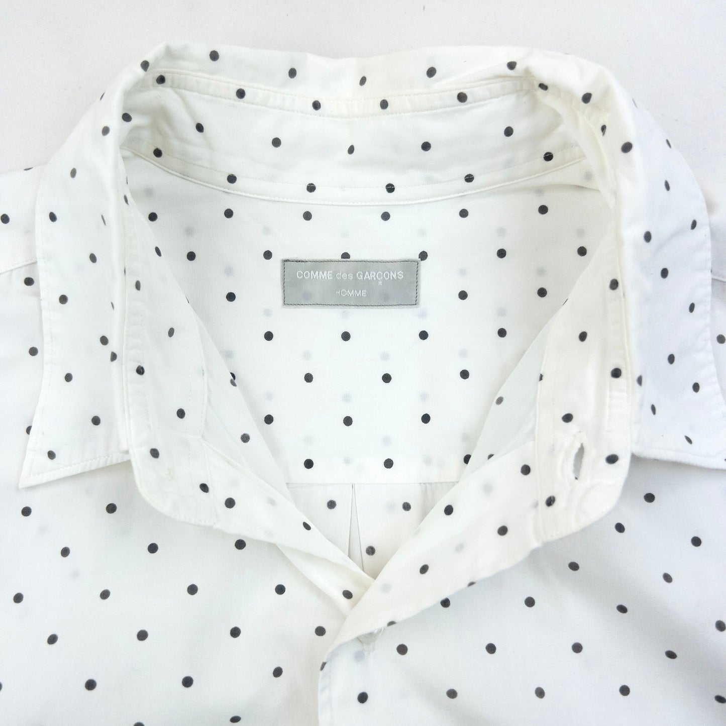 Vintage 90s Comme Des Garçons HOMME Long Sleeve Button Up Shirt Size L | Large, Grey