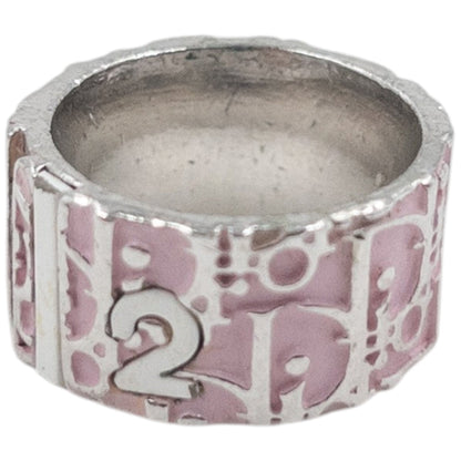 Vintage 2000s Dior By John Galliano Monogram Number Ring | O/S, Pink