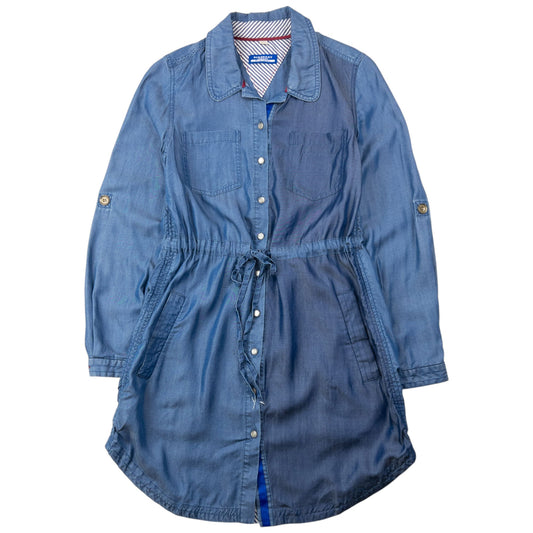 Vintage 2000s Burberry Blue Label Button Up Shirt Dress Womens Size S | Small, Blue