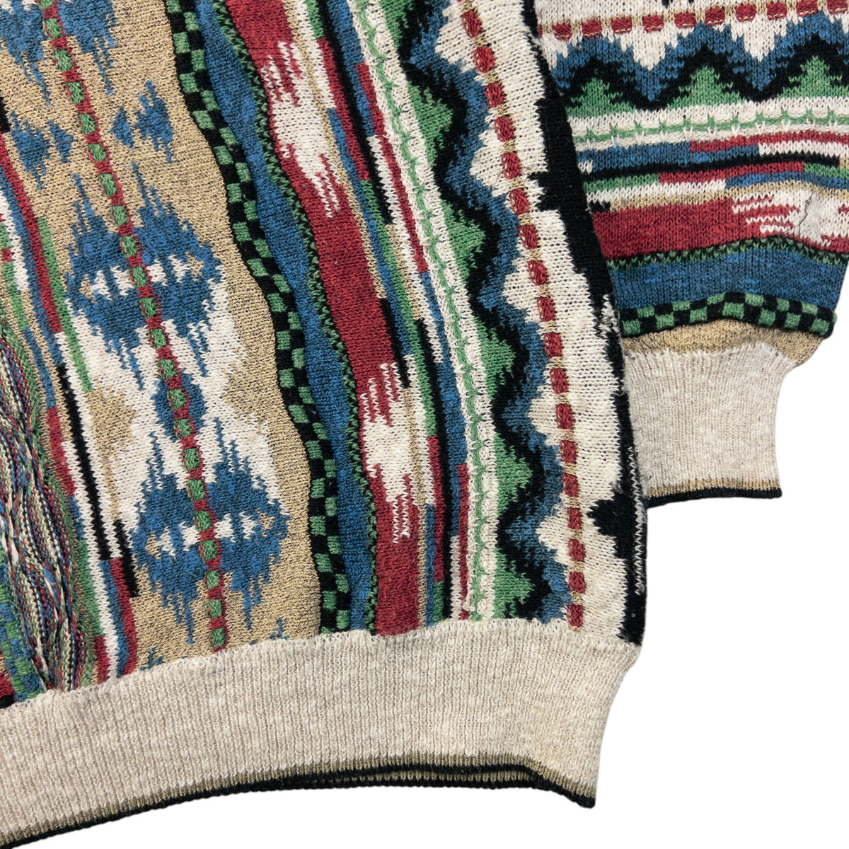 Vintage Pattern Knit Jumper Size XL | XL, Multi