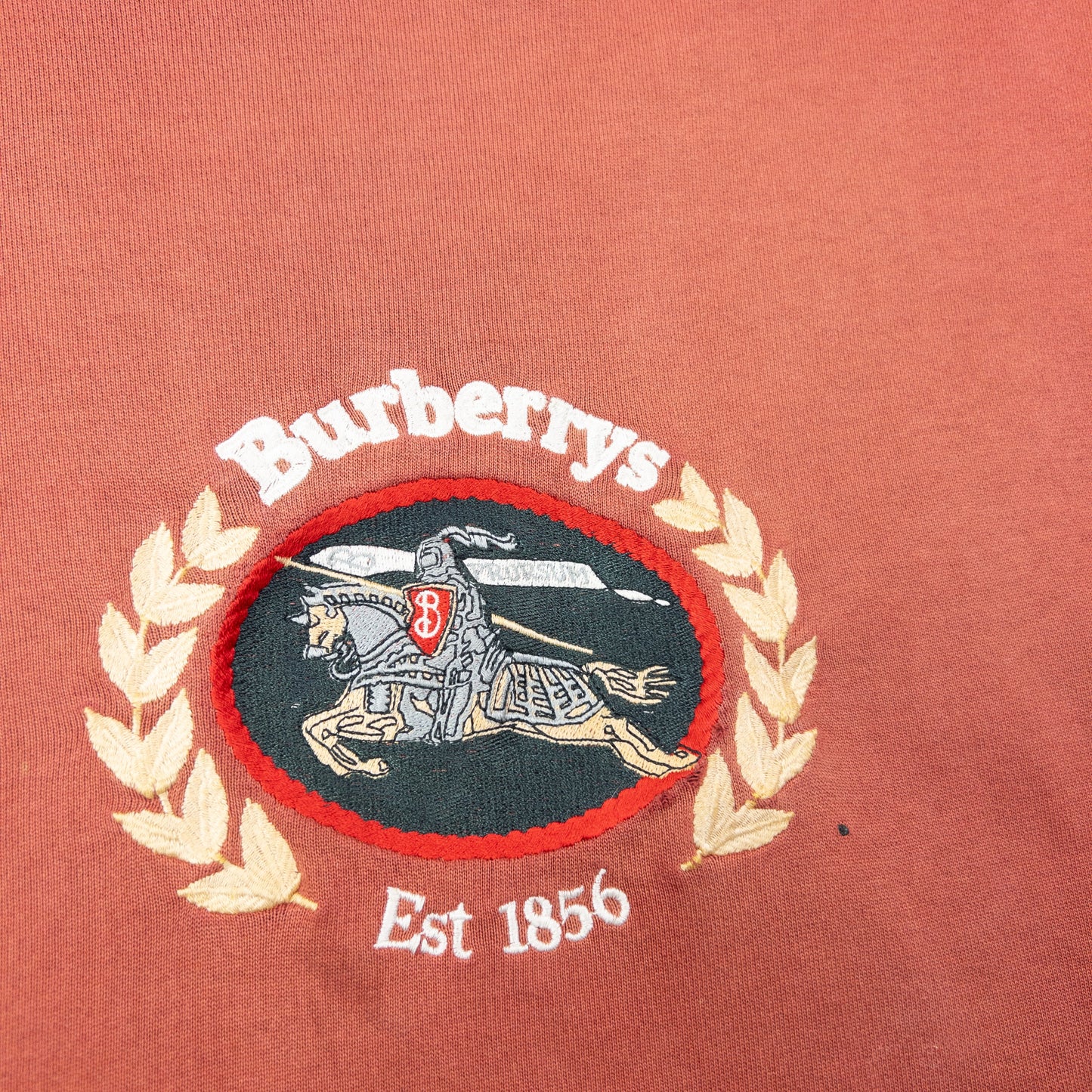 Vintage 90s Burberry Embroidered Sweatshirt Size XL | XL, Orange