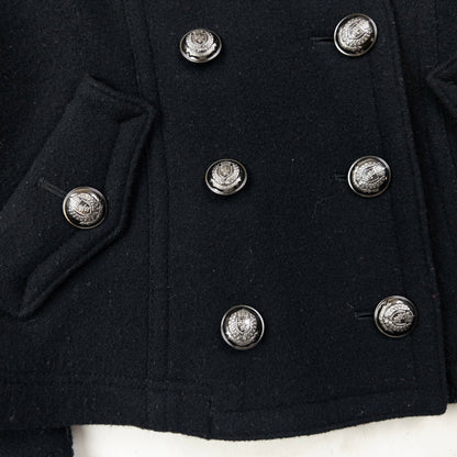 Vintage 2000s Burberry Blue Label Nova Check Lined Wool Jacket Womens Size S | Small, Black