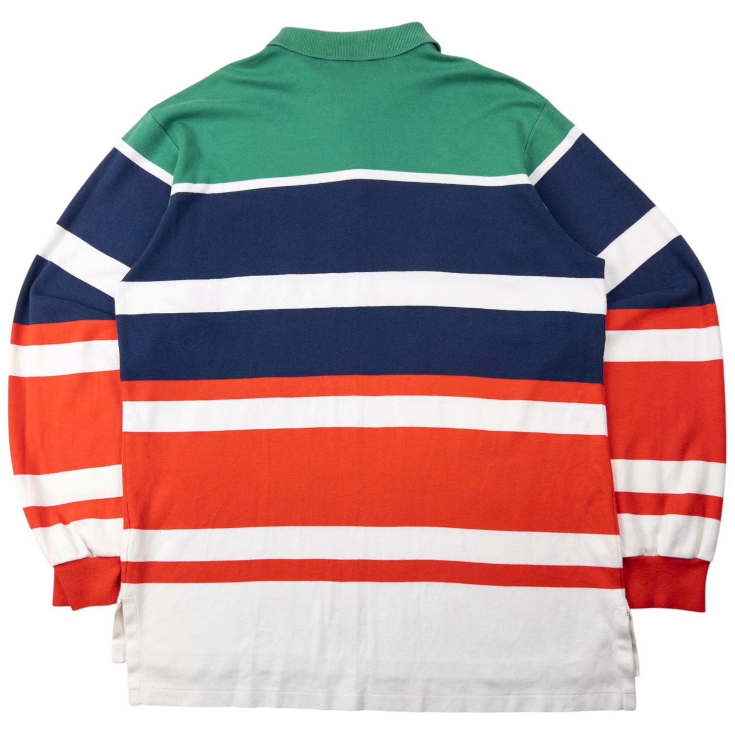 Vintage 90s Polo Ralph Lauren Striped Long Sleeve Polo Shirt Size XL | XL, Red