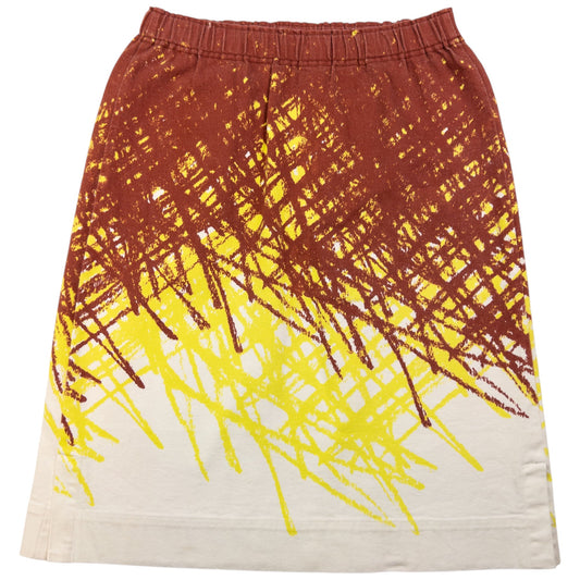 Vintage Issey Miyake Me Scribble Print Skirt Womens Size W30