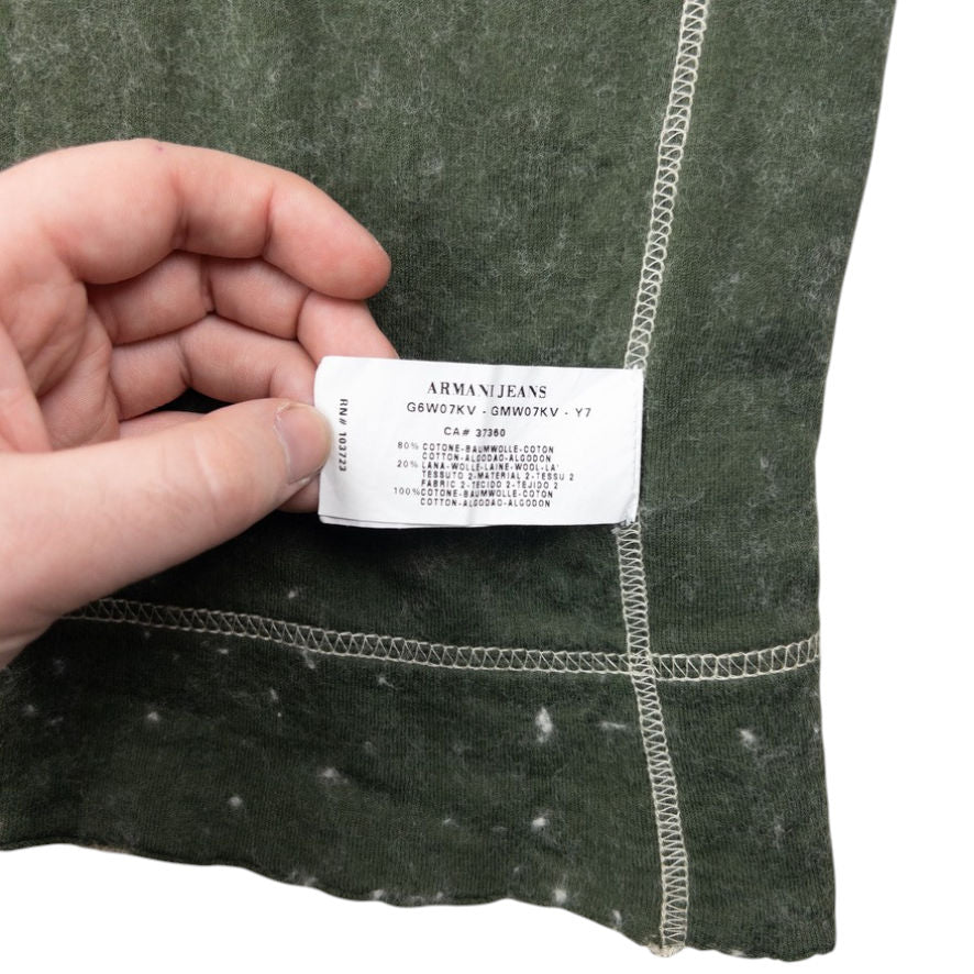 Vintage Armani Jeans Reversible Zip Up Jumper Size S