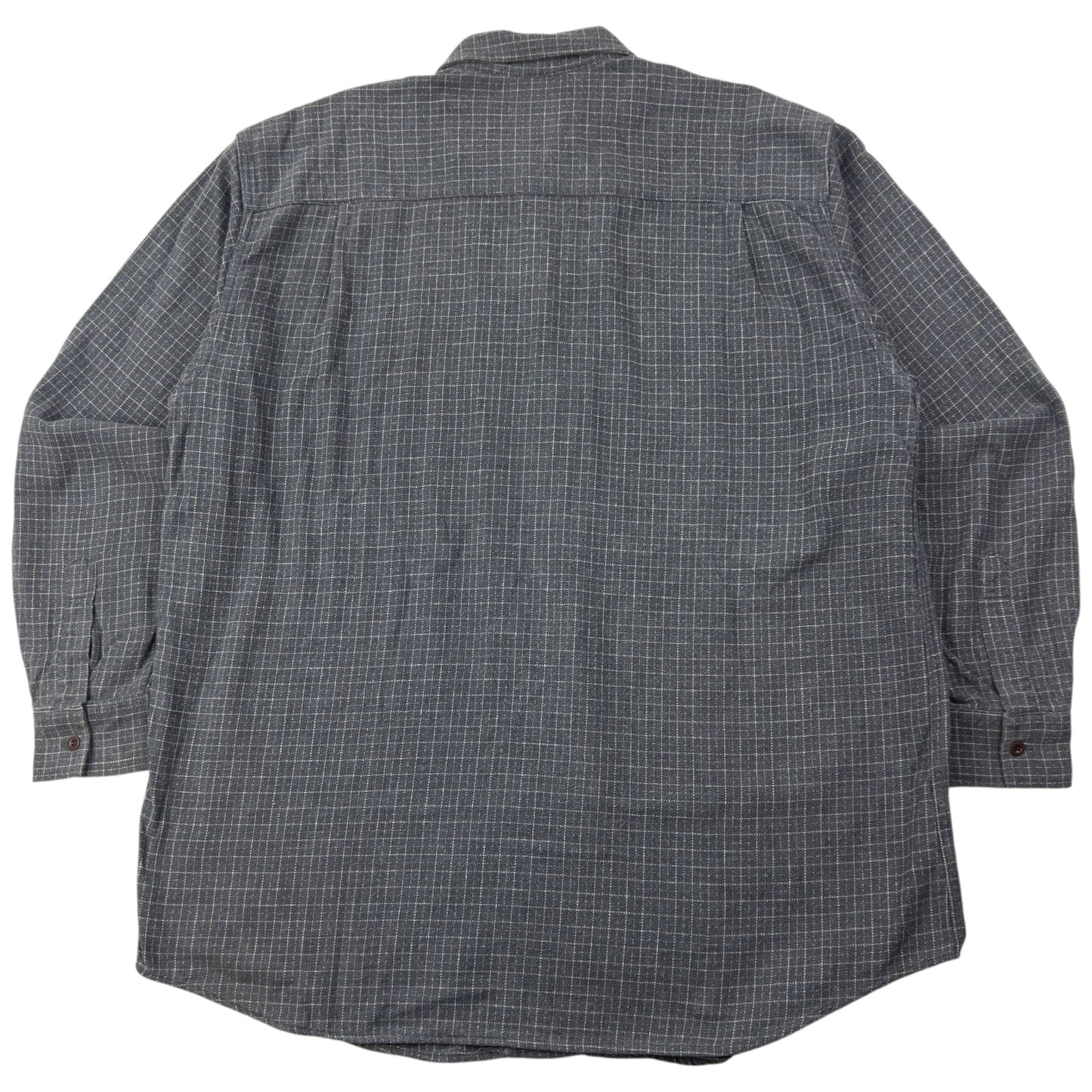 Vintage 90s Armani Jeans Checkered Long Sleeve Button Up Shirt Size XXL | XXL, Grey