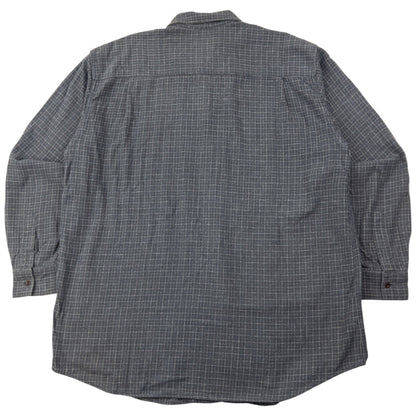 Vintage 90s Armani Jeans Checkered Long Sleeve Button Up Shirt Size XXL | XXL, Grey
