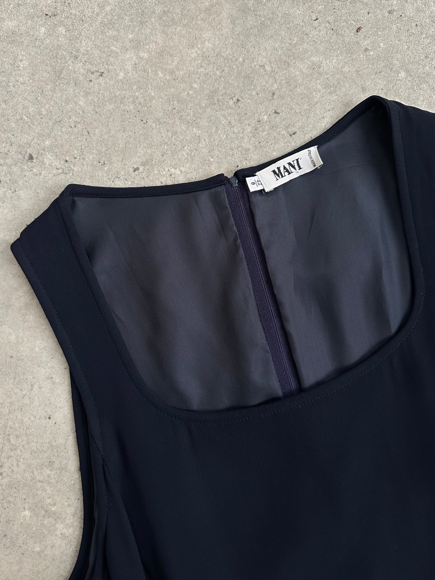 Mani 1990s Square Neck Floor Length Dress - M