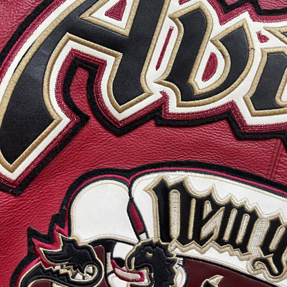 Avirex New York Lions Leather Varsity Jacket - L