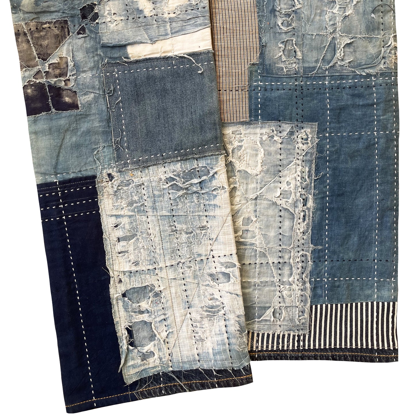 Boro Sashiko Distressed 501 Jeans - W36"