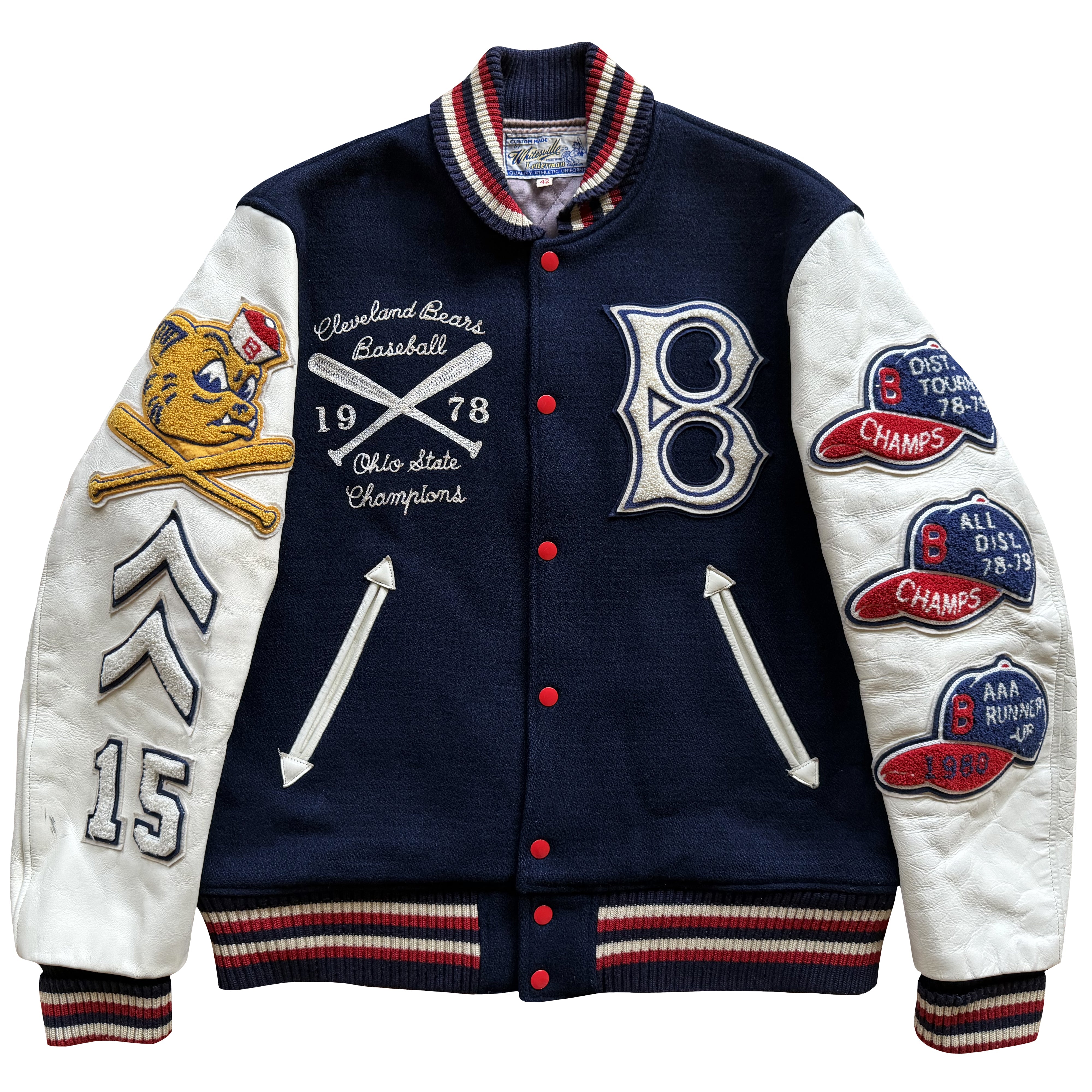 Whitesville Letterman スタジャン 42 Whitesville – Known Source