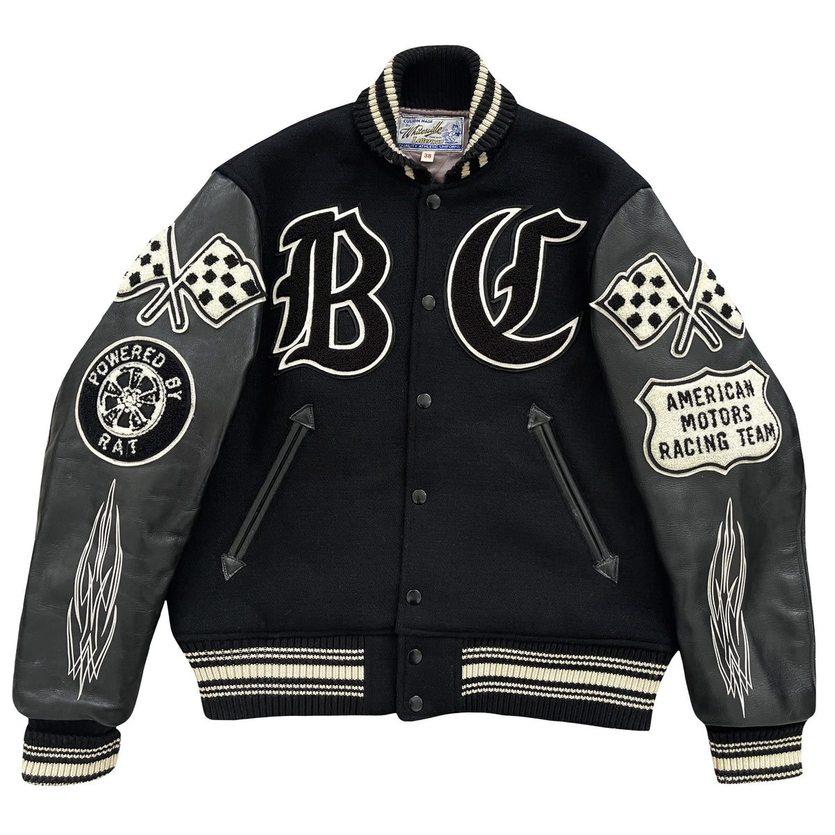 Whitesville Crank Busters Varsity Jacket - M | Medium, White