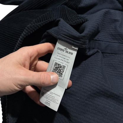 Stone Island Navy Heavy Corduory Shirt