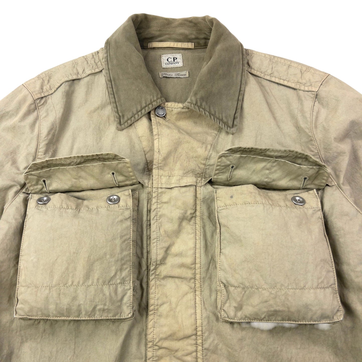 Vintage 2006 CP Company Tinto Terra Cargo Jacket Size M | Medium, Beige