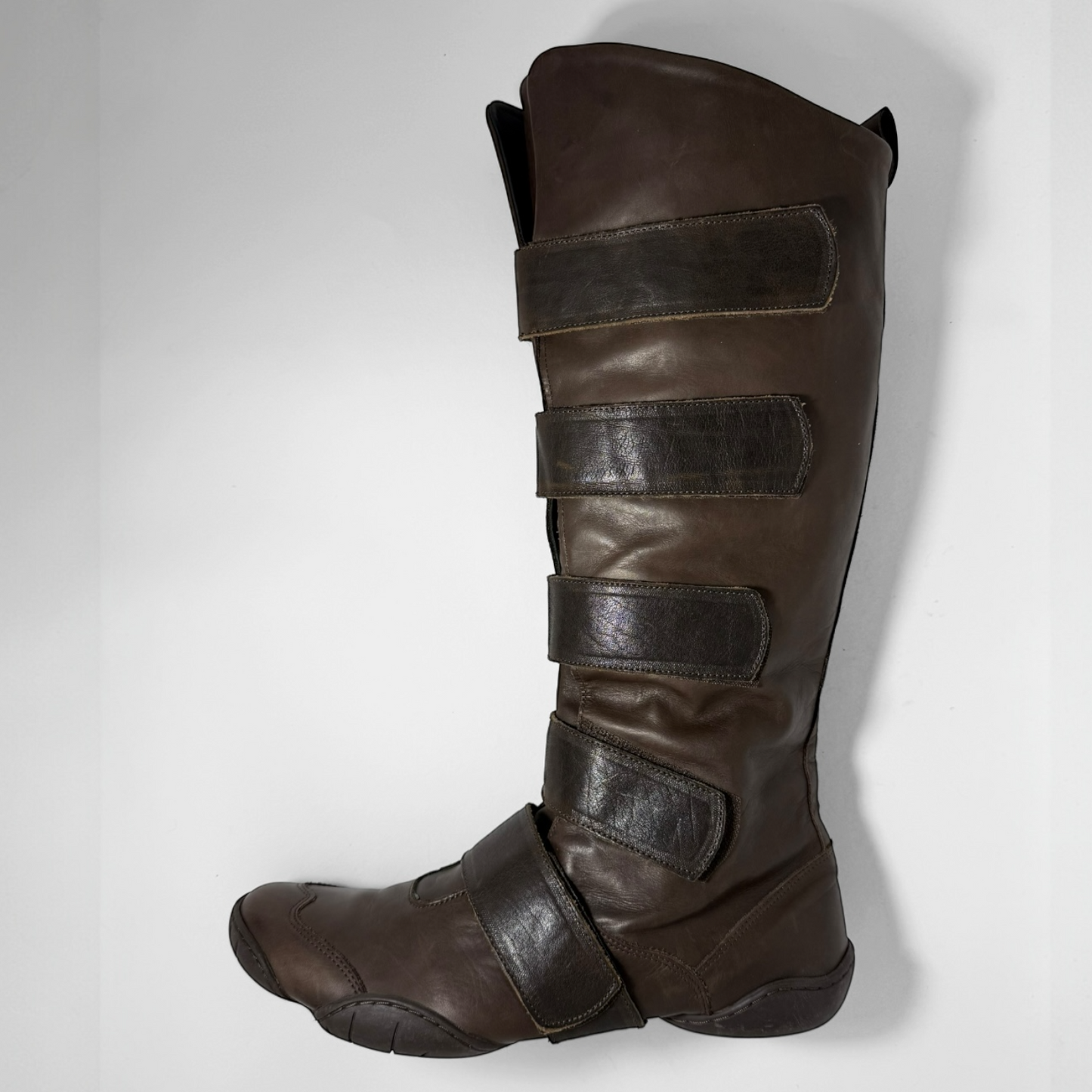 Marithé + François Girbaud Leather Strap Boots (2000s)