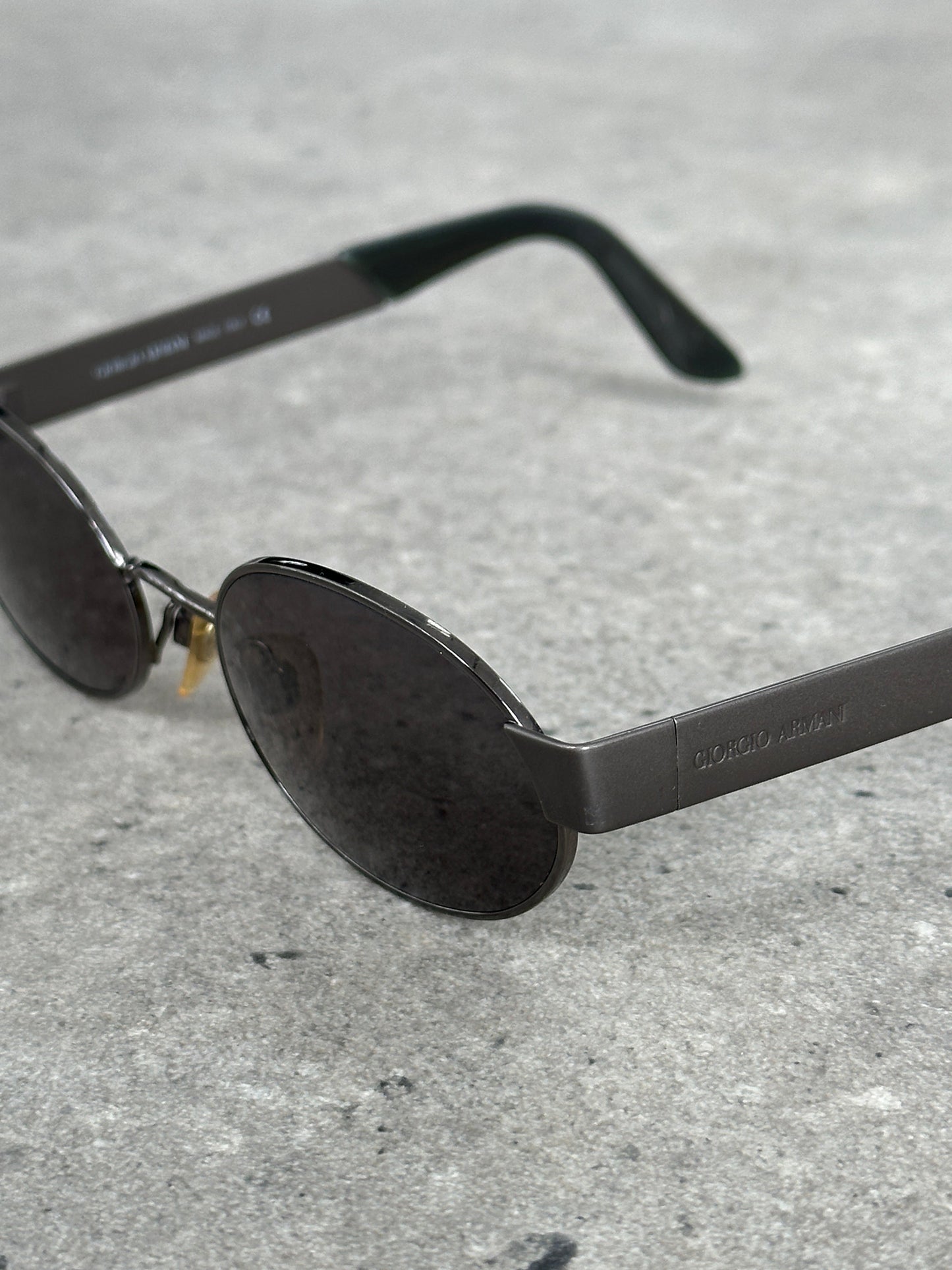Giorgio Armani 1990s Oval Logo Sunglasses