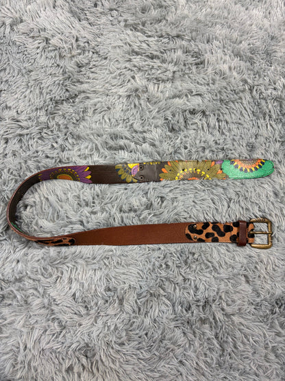Dolce & Gabbana 00’s Pony Hair Leopard Reversible Leather Belt | O/S, Brown