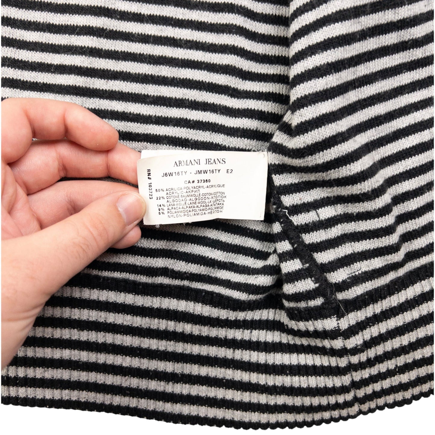 Vintage Armani Jeans Zip Up Hoodie Size M