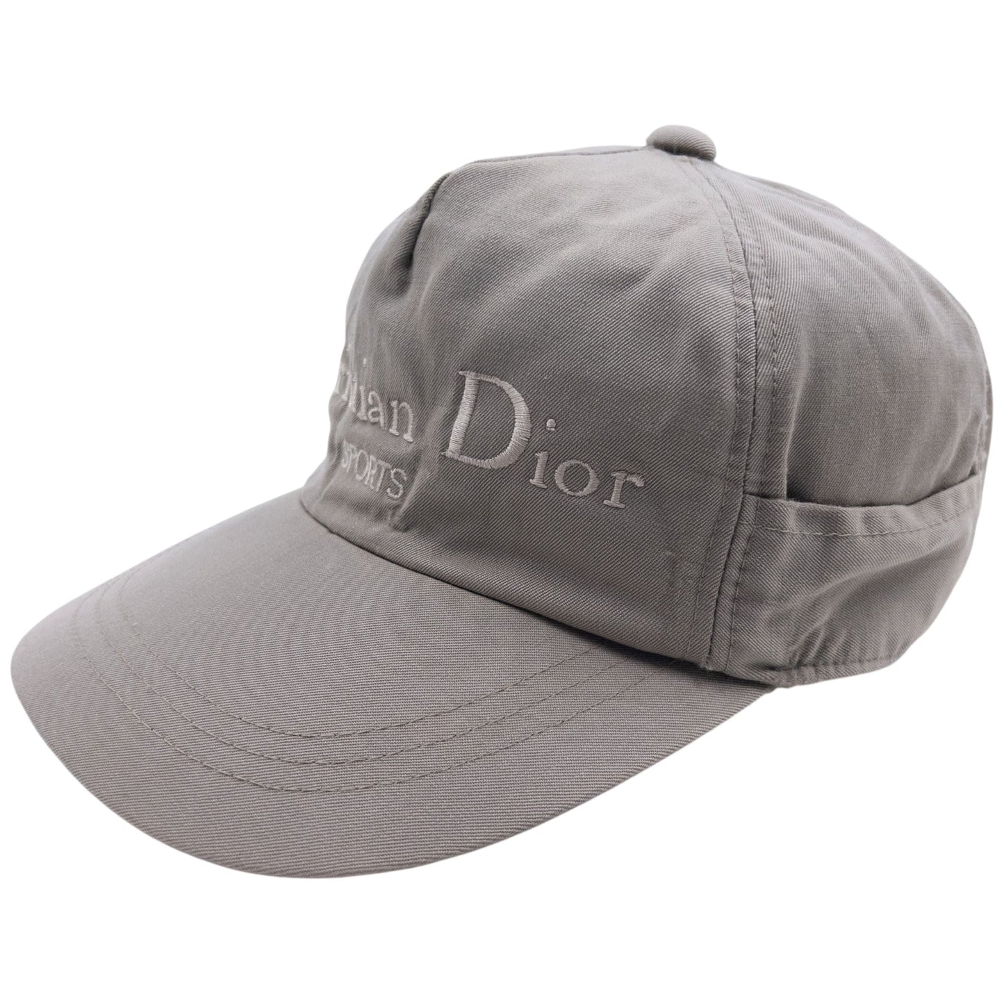 Vintage 90s Dior Sports Embroidered Hat | O/S, Beige