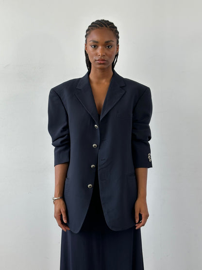 Versace Classic V2 1990s Bespoke Button Single Breasted Blazer - 42R/XL