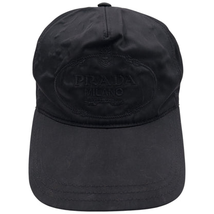 Vintage 2000s Prada Embroidered Hat Size S | O/S, Black