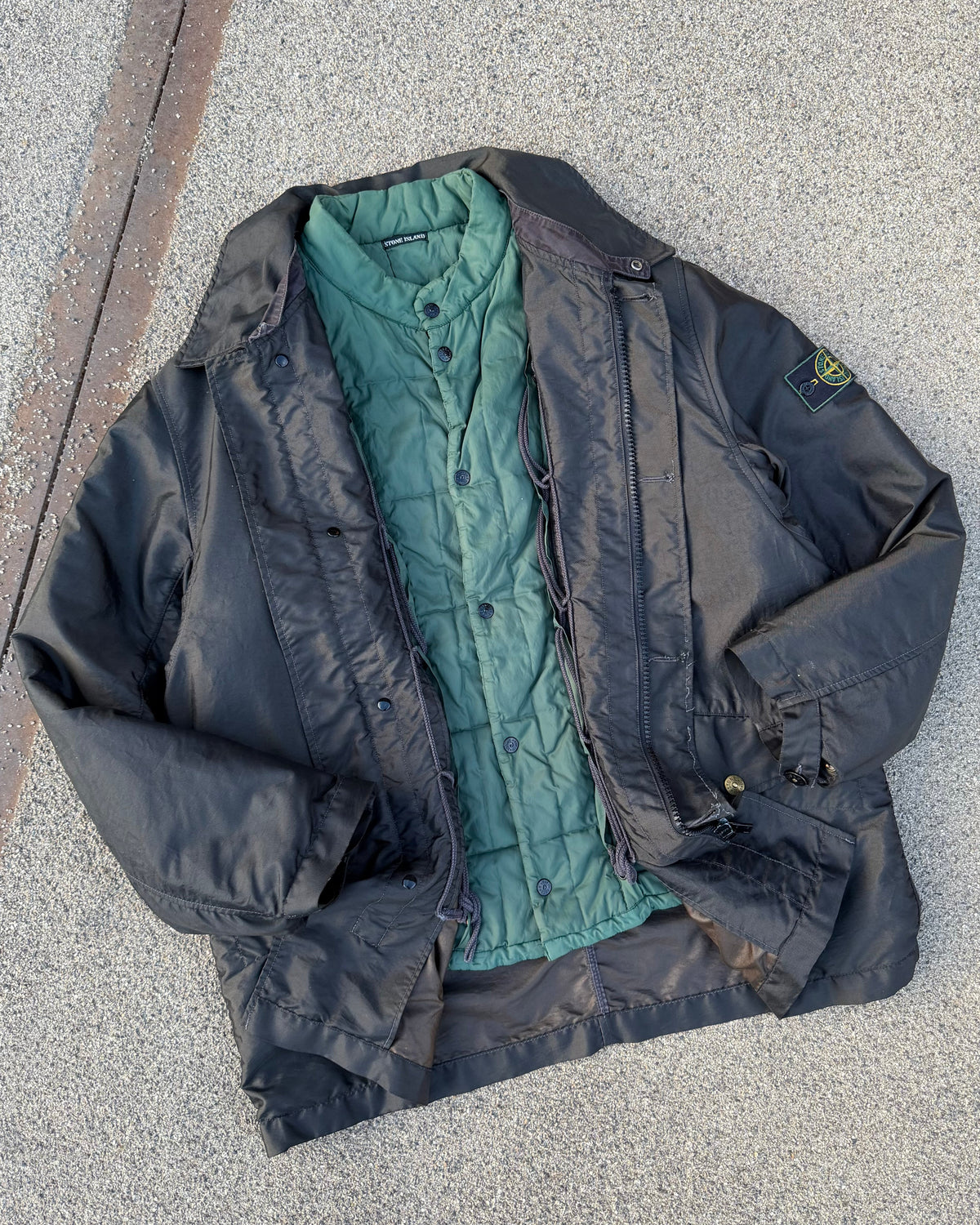1995 Stone Island Formula Steel Dutch Rope Jacket (L) | Large, Dark Green