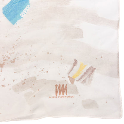 Vintage 90s Issey Miyake Sheer Pattern Silk Scarf | O/S, Mixed